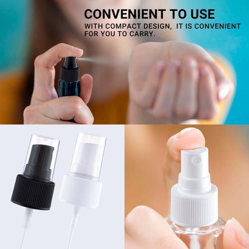 Winsyison 8pcs Fine Mist Sprayer Caps, Plastic Spray Bottle Nozzle, Nozzle Tops Replacement for Cleaning Solutions- White & Black - Image 3